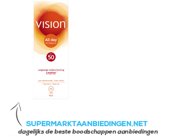 Vision All day zonbescherming high SPF 50 aanbieding