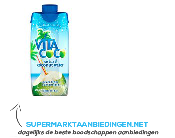 Vita Coco Kokoswater naturel aanbieding