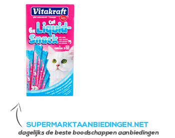 Vitakraft Cat liquidsnacks zalm aanbieding