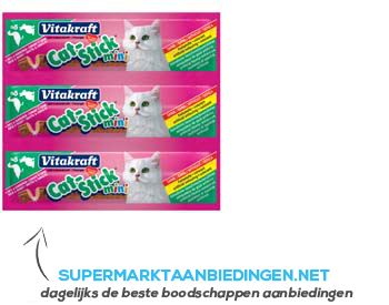 Vitakraft Catsticks mini eend-konijn aanbieding