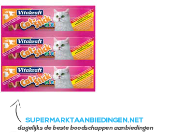 Vitakraft Catsticks mini kalkoen-lam aanbieding