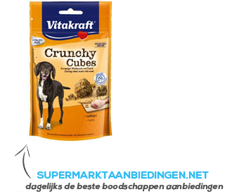 Vitakraft Crunchy cubes gevogelte aanbieding