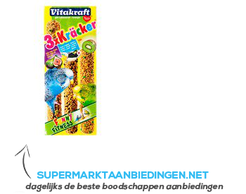 Vitakraft Kräckers parkiet vijg-banaan-kiwi aanbieding