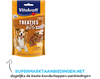 Vitakraft Treaties bits kip bacon aanbieding