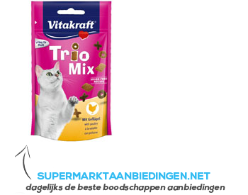 Vitakraft Trio mix gevogelte voor de kat aanbieding