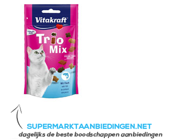 Vitakraft Trio mix vis voor de kat aanbieding