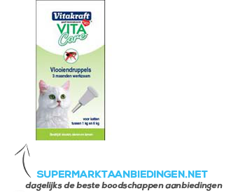 Vitakraft Vlooiendruppels kat aanbieding