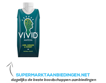 Vivid Matcha Green tea lime-ginger-honey aanbieding