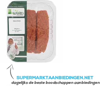 Wahid Adana kebab aanbieding