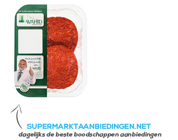 Wahid Beefburger 2 stuks aanbieding