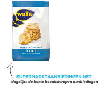 Wasa Delicate cracker seasalt aanbieding