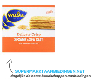 Wasa Delicate thin crisp sesame & seasalt