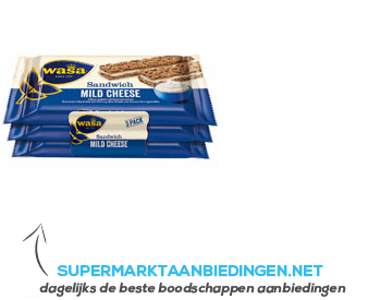 Wasa Sandwich cream cheese aanbieding