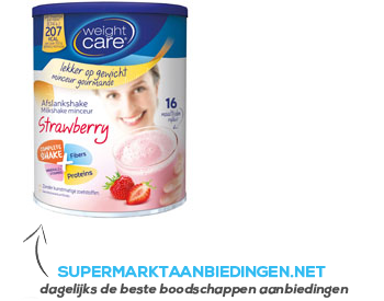 Weight Care Afslankshake strawberry aanbieding