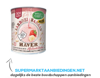 Weight Care Haver afslankshake aardbei-banaan aanbieding