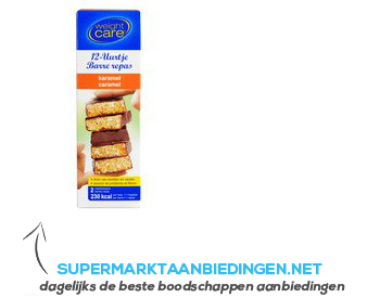 Weight Care Twaalfuurtje karamel aanbieding