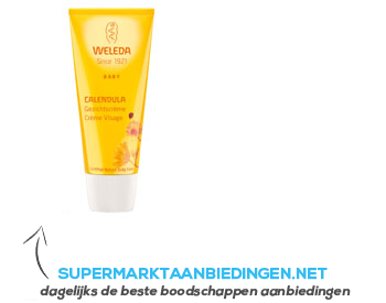 Weleda Baby calendula gezichtscrème aanbieding