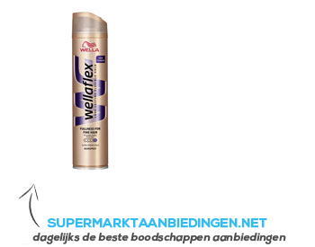 Wella Flex hairspray fullness fine hair aanbieding