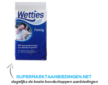 Wetties Family verfrissingsdoekjes aanbieding