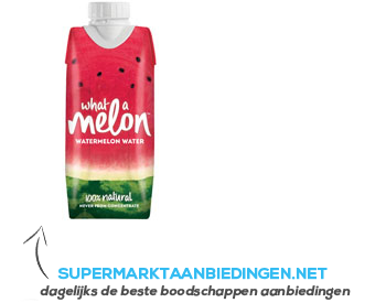 What a Melon Watermelon water aanbieding