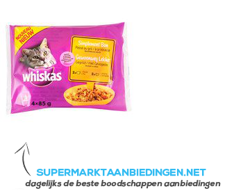 Whiskas Gewoonweg lekker gegrild gevogelte aanbieding