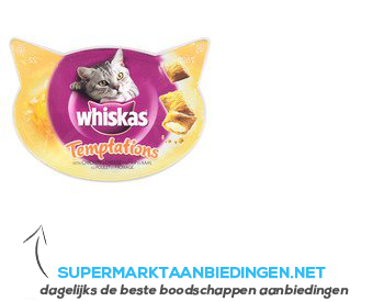 Whiskas Temptations kip kaas aanbieding