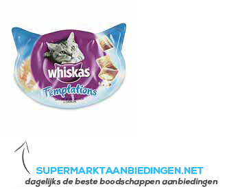 Whiskas Temptations zalm aanbieding