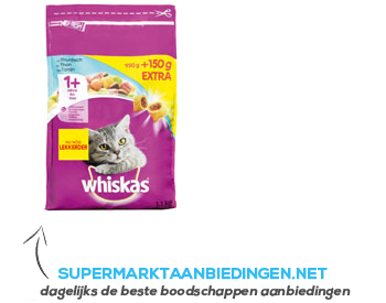 Whiskas Tonijn 1 jaar aanbieding