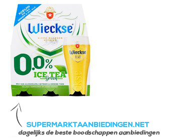 Wieckse Ice tea green 0.0% aanbieding