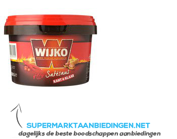 Wijko Hot satésaus kant & klaar aanbieding