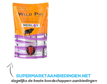 Wild Pig Merlot pouch aanbieding