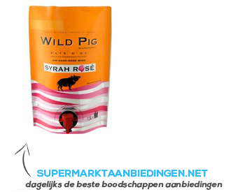 Wild Pig Syrah rosé pouch aanbieding