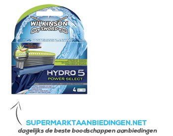 Wilkinson Hydro 5 power select 4 blades aanbieding