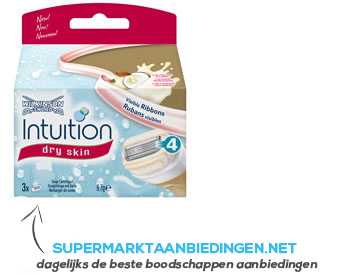 Wilkinson Intuition dry skin blades aanbieding