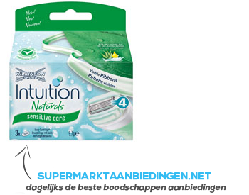 Wilkinson Intuition plus naturals blades aanbieding