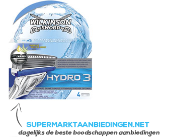 Wilkinson Sword hydro3 ultraglide mesjes aanbieding