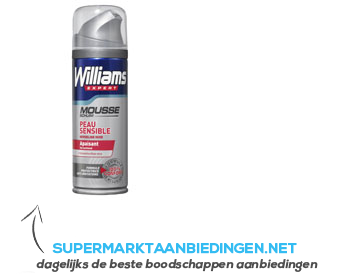 Williams Mousse gevoelige huid aanbieding