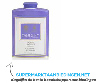 Yardley Lavender tin talc aanbieding