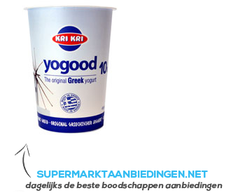 Yogood Originele Griekse yoghurt aanbieding