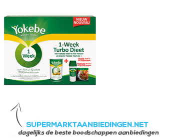 Yokebe 1 week turbo diet pack aanbieding