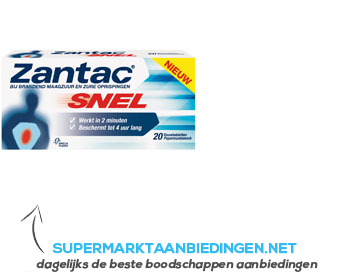 Zantac Snel kauwtabletten aanbieding