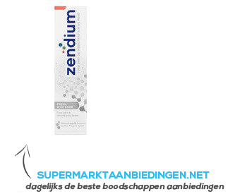 Zendium Tandpasta fresh whitener aanbieding