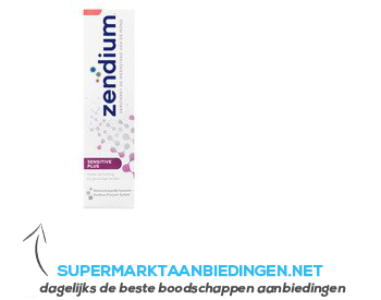 Zendium Tandpasta sensitive plus aanbieding