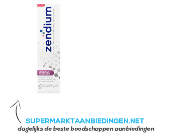 Zendium Tandpasta sensitive whitener aanbieding