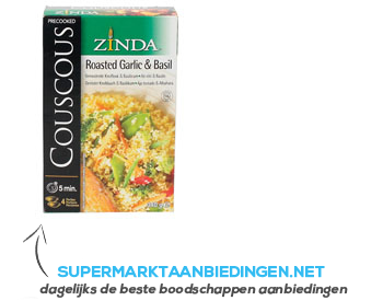 Zinda Couscous geroosterde knoflook-basilicum aanbieding