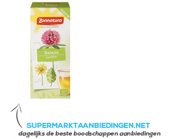 Zonnatura Balans thee aanbieding