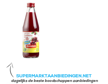 Zonnatura Cranberry sap 100% puur aanbieding