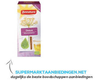 Zonnatura Detox verwarmende thee aanbieding