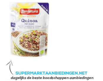 Zonnatura Quinoa met linzen aanbieding