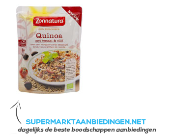 Zonnatura Quinoa tomaat olijf aanbieding